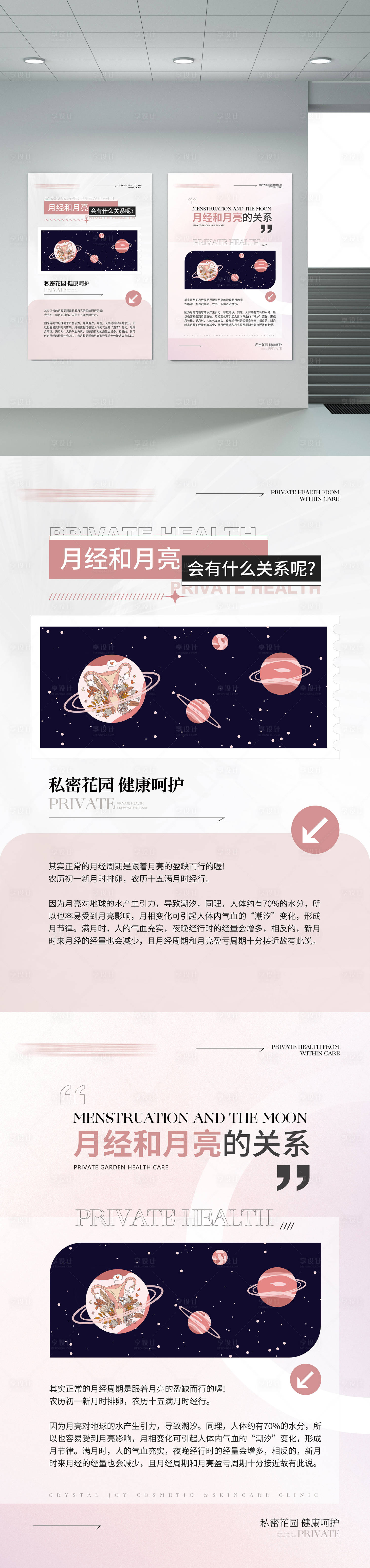 源文件下載【享設計】搜索編號：26440013489349671【醫美私密科普宣傳掛畫海報展板】