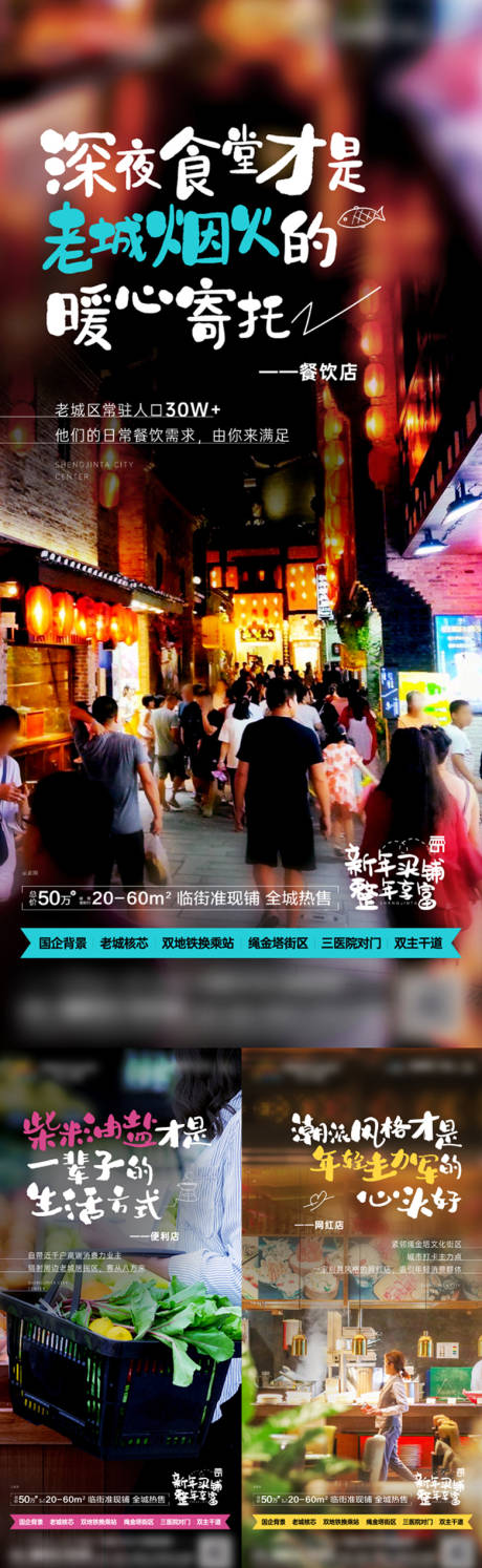 源文件下载【商业商铺商业街系列海报】编号：94910013103794500