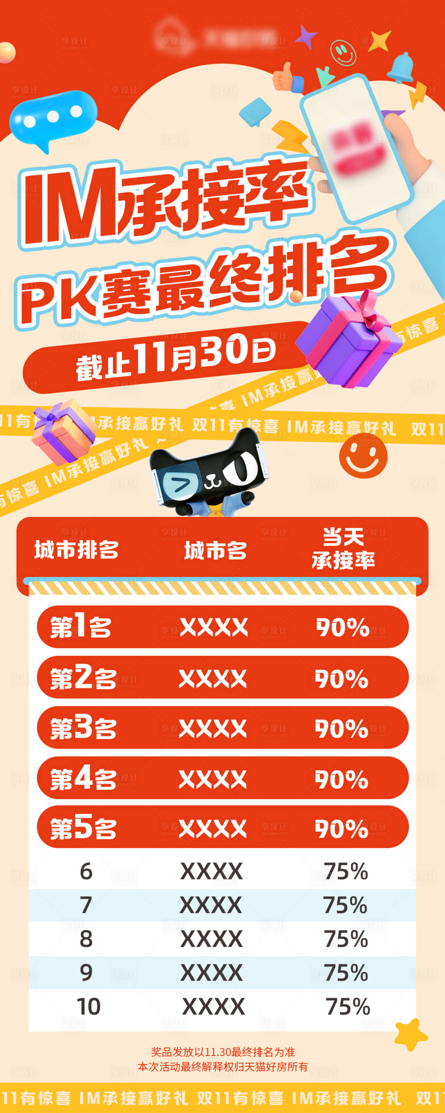 源文件下载【享设计】搜索编号：60390013653088285【活动排名长图海报】