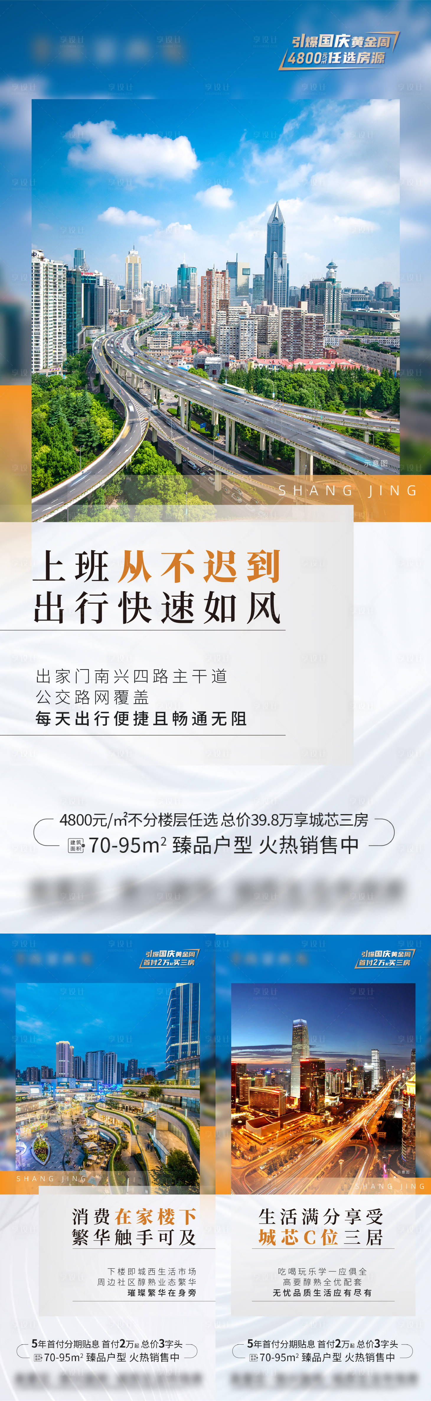 源文件下载【享设计】搜索编号：73390013744784939【地产配套价值点系列海报】