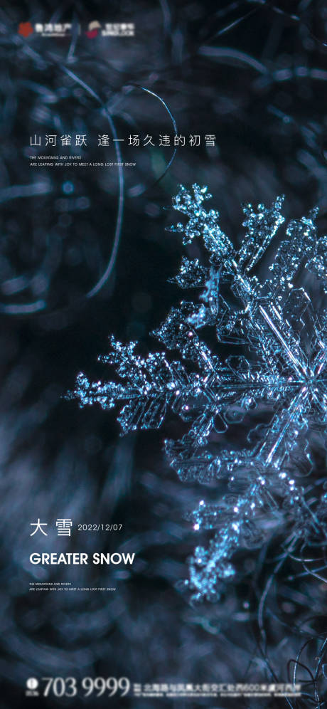 源文件下载【享设计】搜索编号：80180013714082115【大雪节气海报】