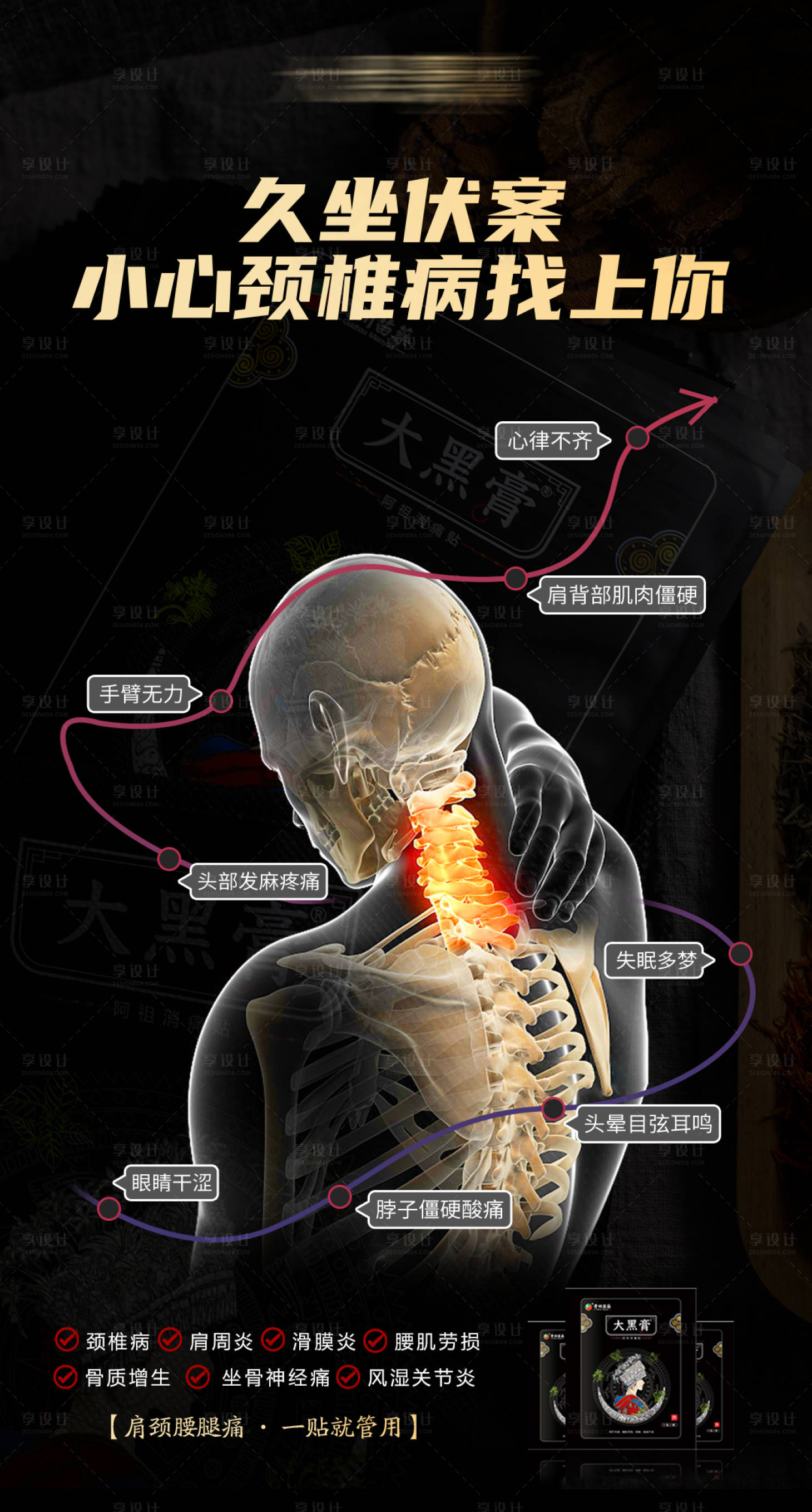 源文件下載【享設(shè)計】搜索編號：53530013734237112【微商骨病膏藥宣傳圖】