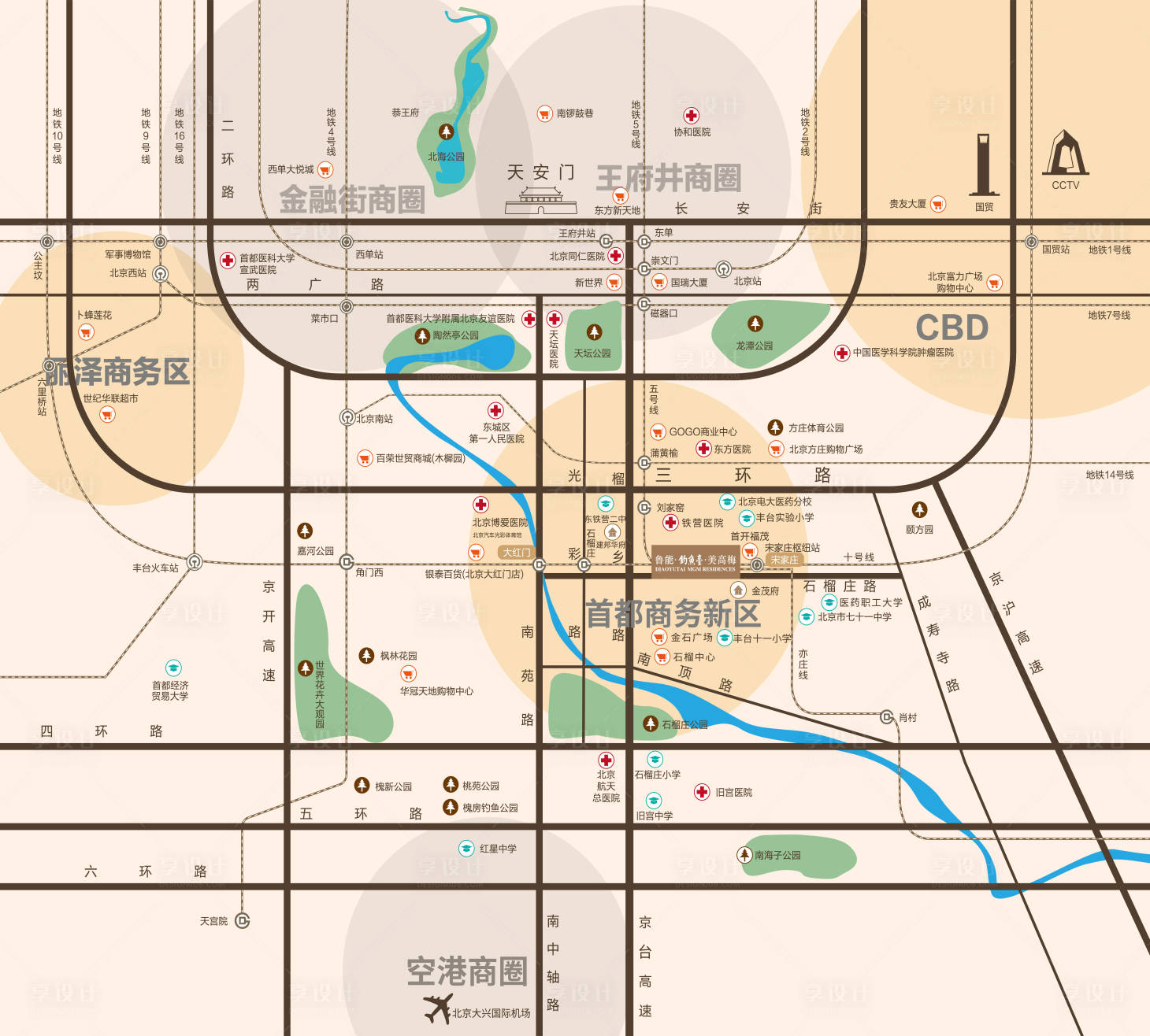 源文件下載【享設計】搜索編號：59490013687632067【地產區位圖】