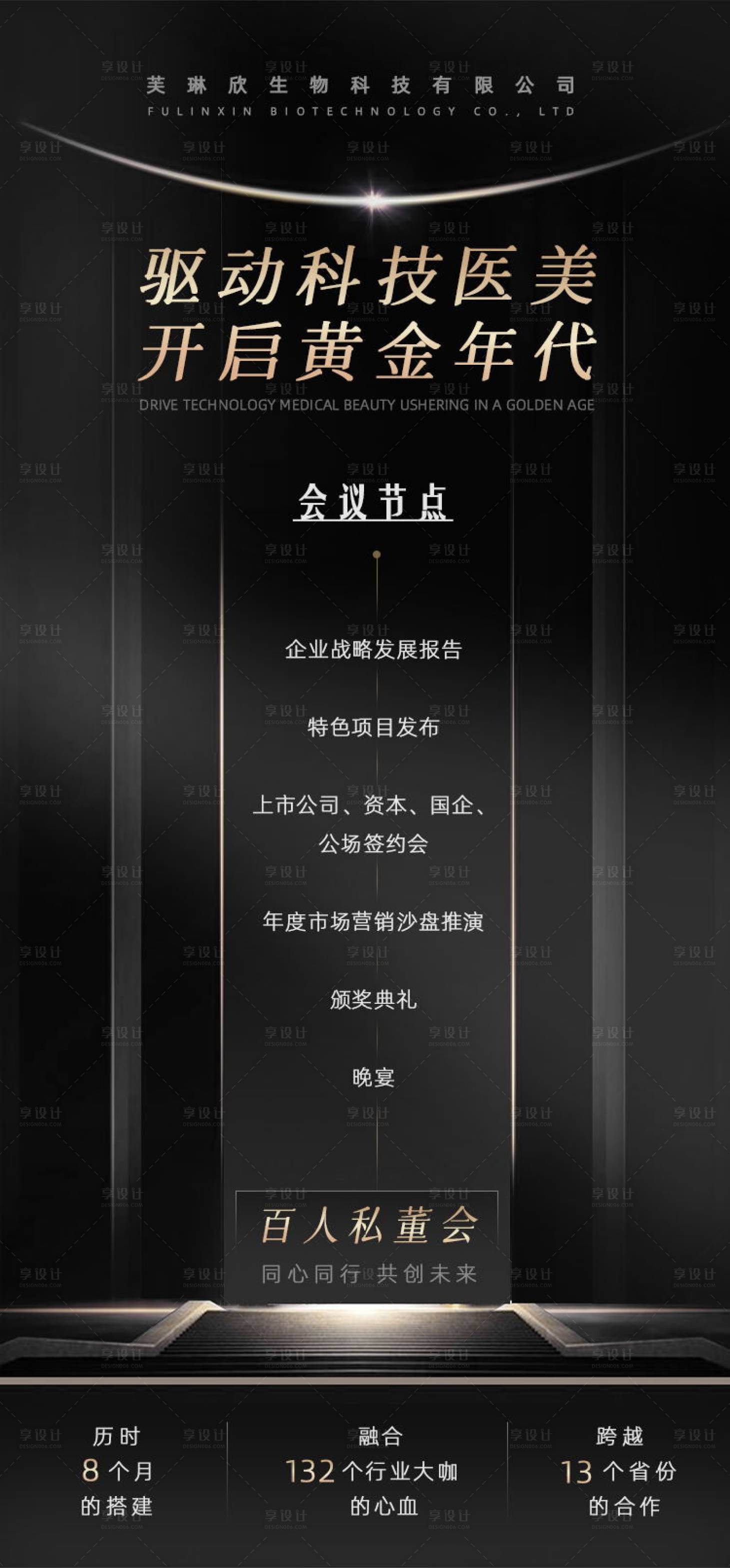 源文件下載【享設(shè)計】搜索編號：83720013852563548【醫(yī)美開啟黃金年代黑金海報】