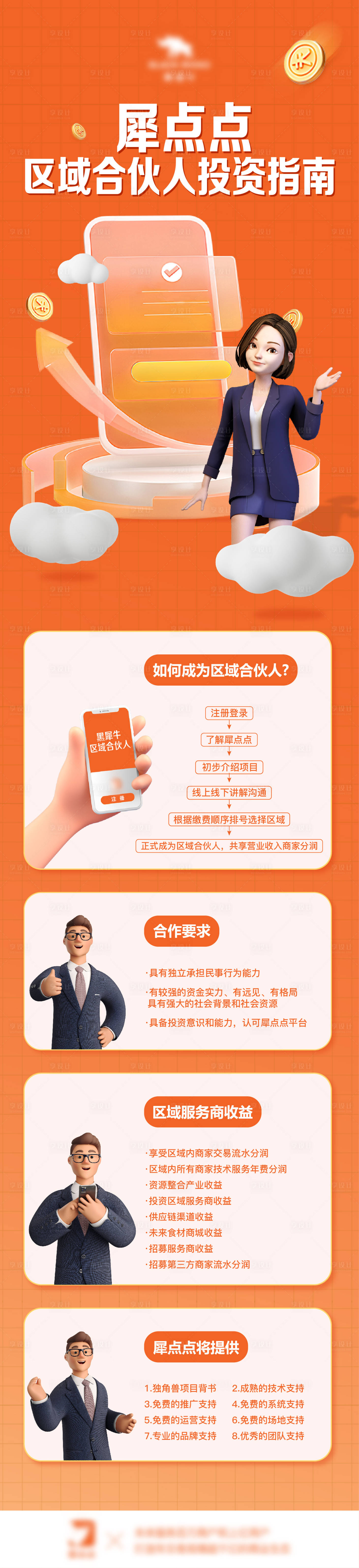 源文件下載【享設計】搜索編號：80150013889266872【互聯網金融投資橙色長圖】