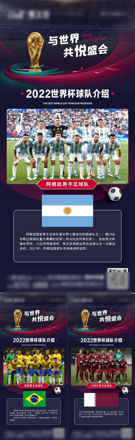 编号：20221227095613393【享设计】源文件下载-足球世界杯球队介绍