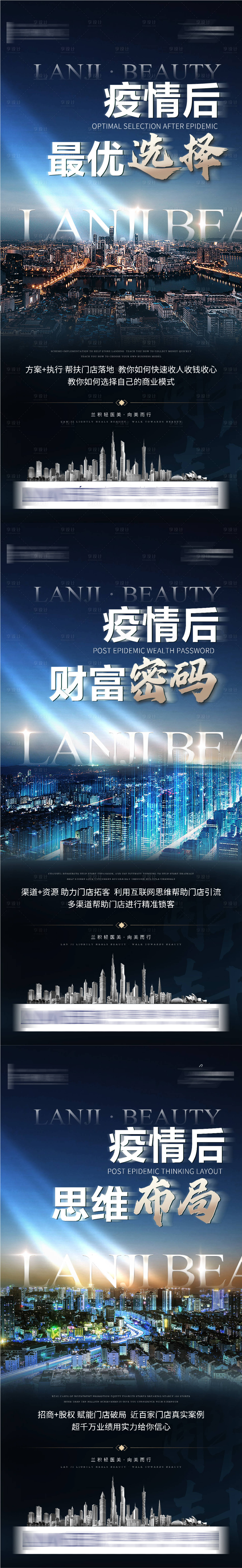 源文件下载【轻医美新冠疫情招商造势海报】编号：35020013823972844