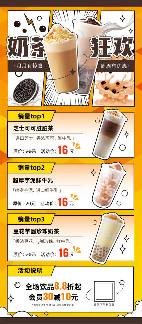 源文件下载【奶茶饮品海报】编号：25470014054156563