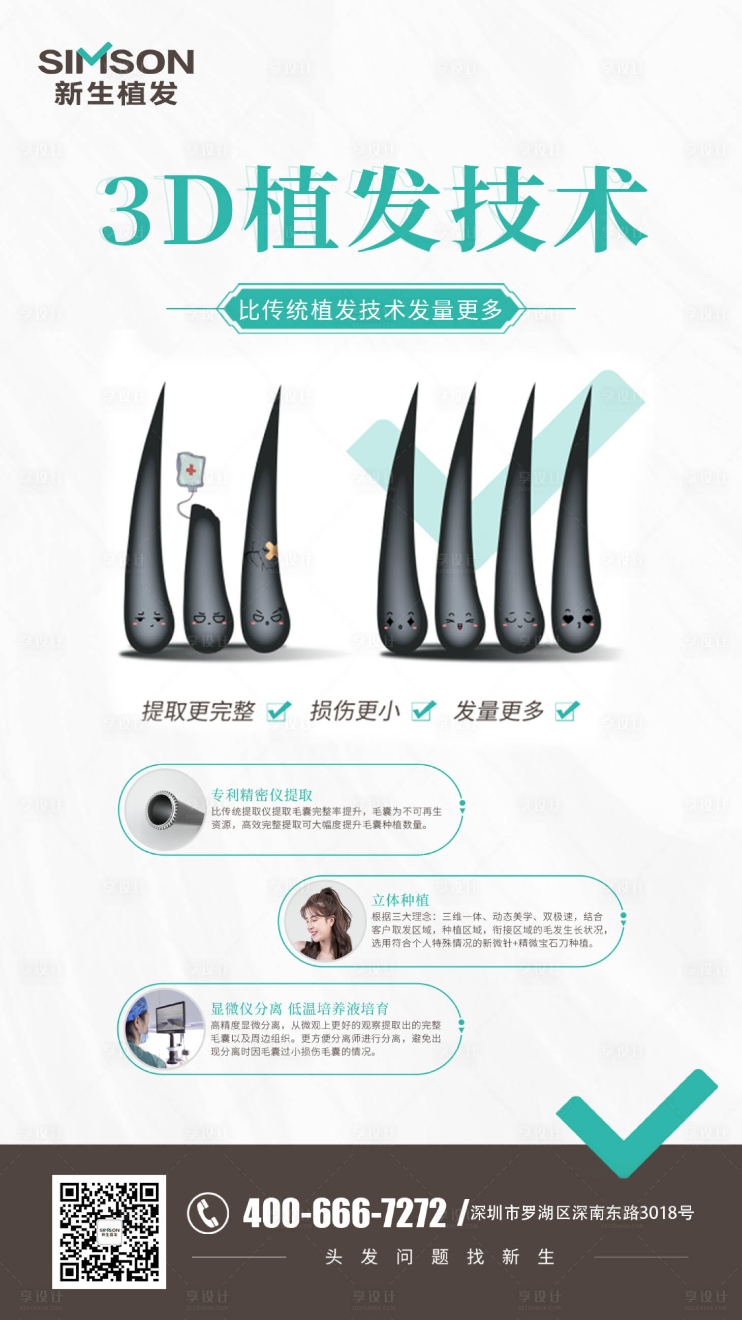 源文件下载【植发海报】编号：36150013933996686