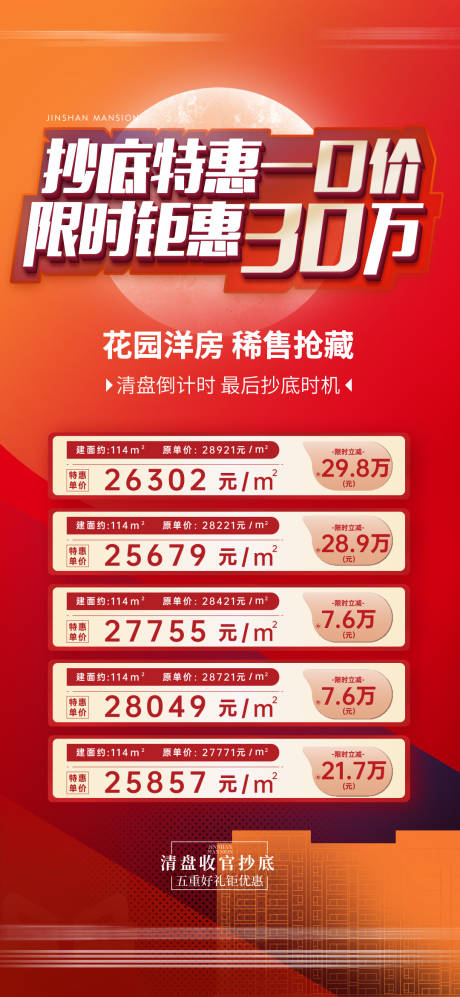 源文件下载【地产特价房海报】编号：95740014057715852