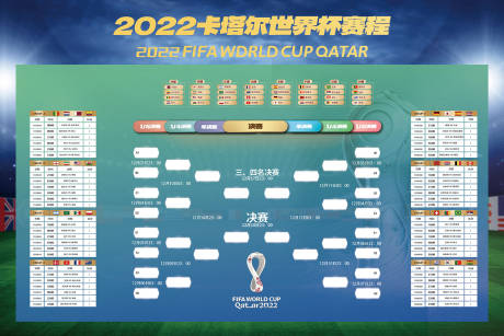编号：20221215113501195【享设计】源文件下载-世界杯赛程表海报