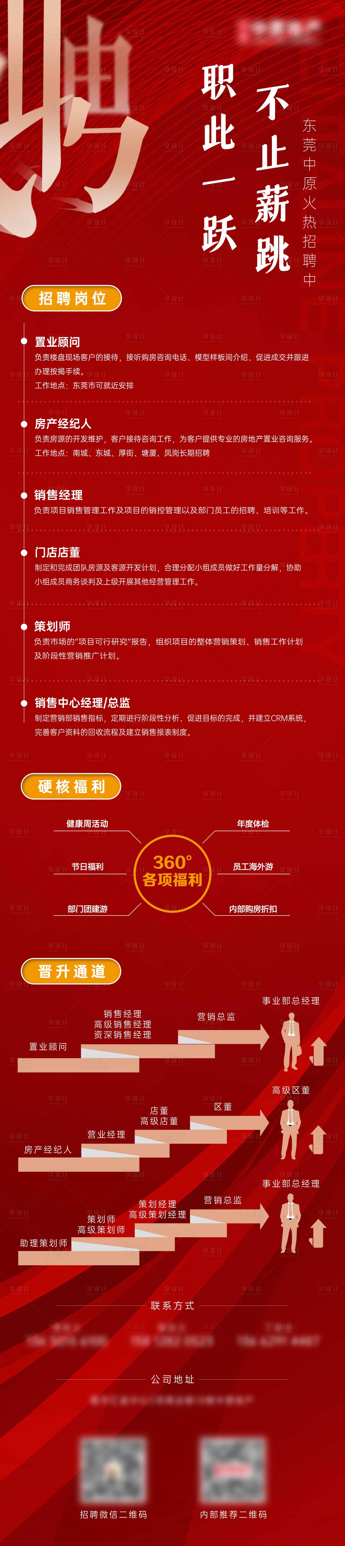 源文件下载【享设计】搜索编号：78090013673782072【地产火热招聘长图】