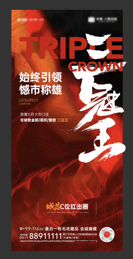 源文件下载【地产三冠王海报】编号：35570013710153281