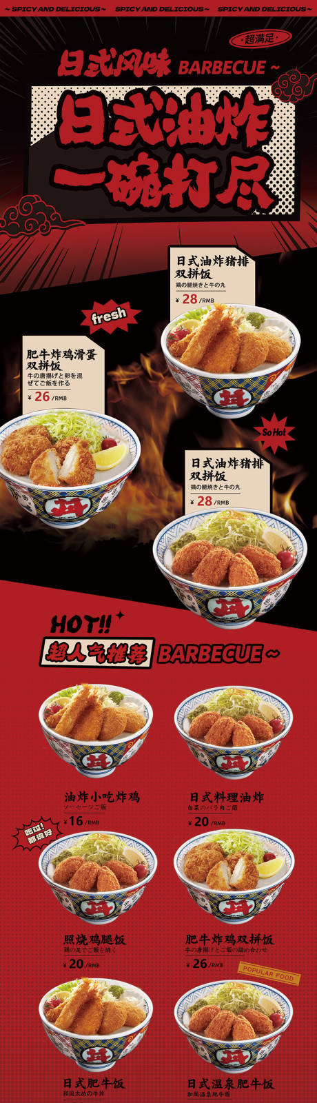 源文件下载【红色餐饮宣传产品长图海报】编号：50240013775733126