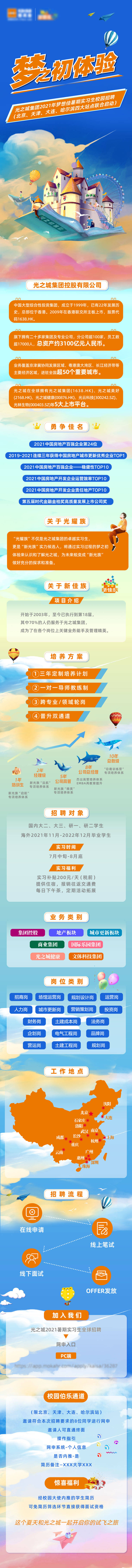 源文件下載【享設(shè)計】搜索編號：60350014005667678【房地產(chǎn)集團夏季校園招聘清爽風格長圖文】
