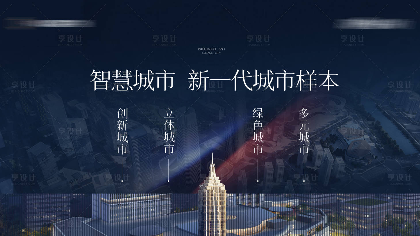 源文件下載【享設計】搜索編號：16700013831919914【地產城市智慧橫版微單】