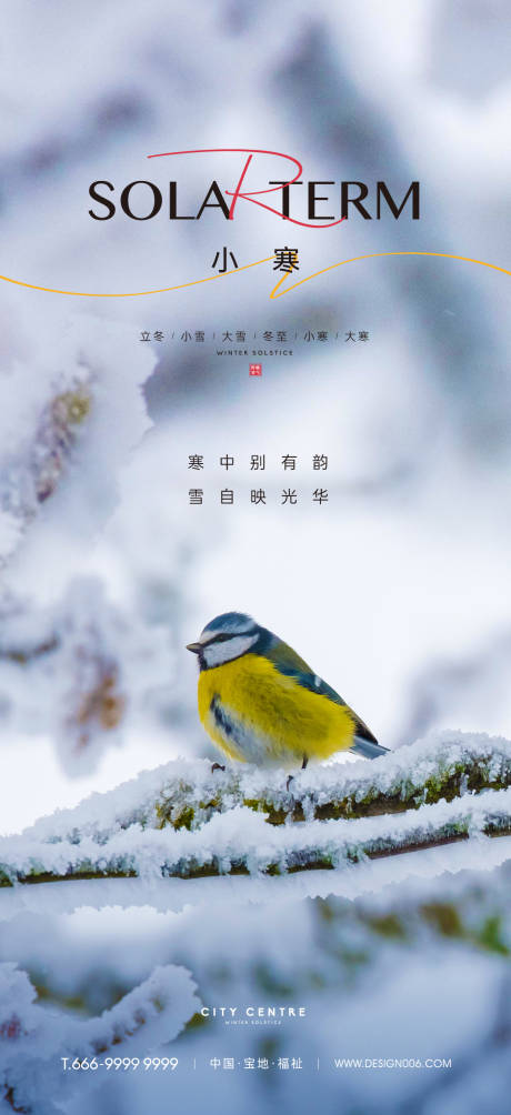 源文件下载【小寒节气海报】编号：58100013677053878
