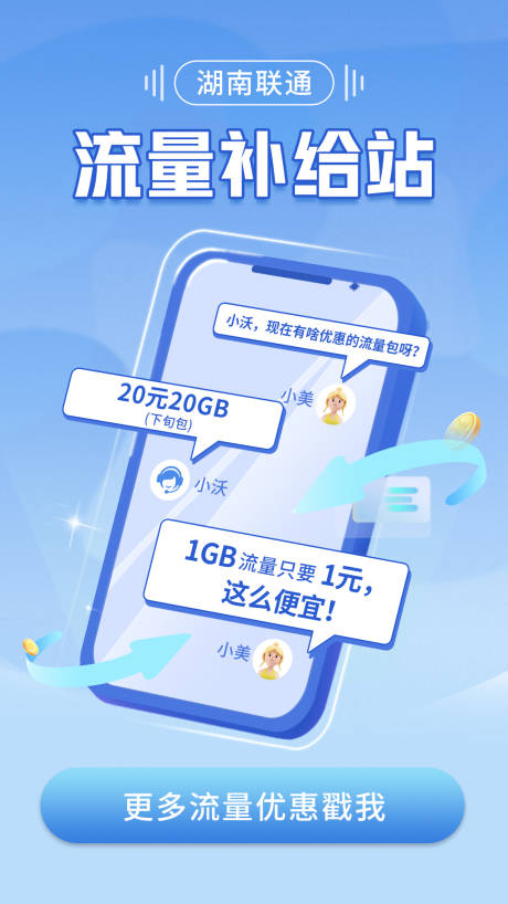 源文件下载【通讯手机流量开屏海报】编号：67540013819084862