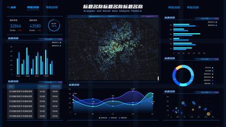 源文件下载【大屏大数据可视化首页Ui设计】编号：20221202092631326