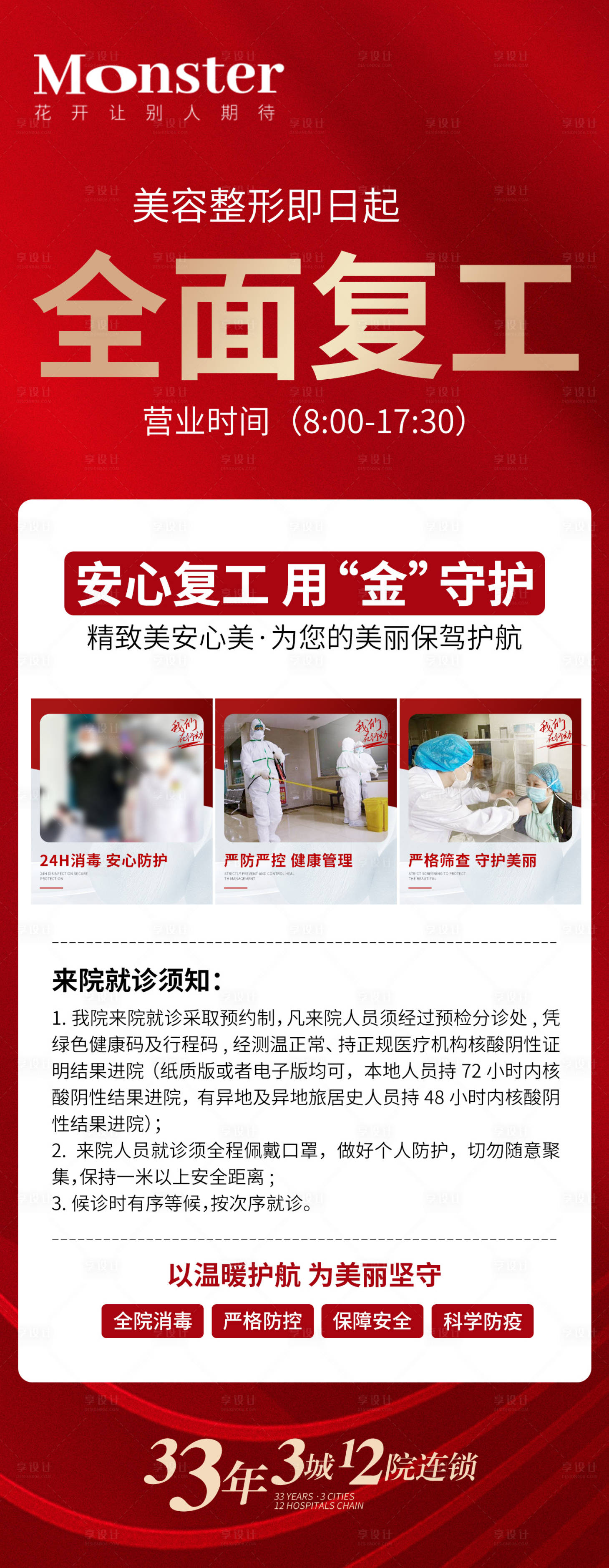 源文件下载【医美复工海报】编号：52360013758493113