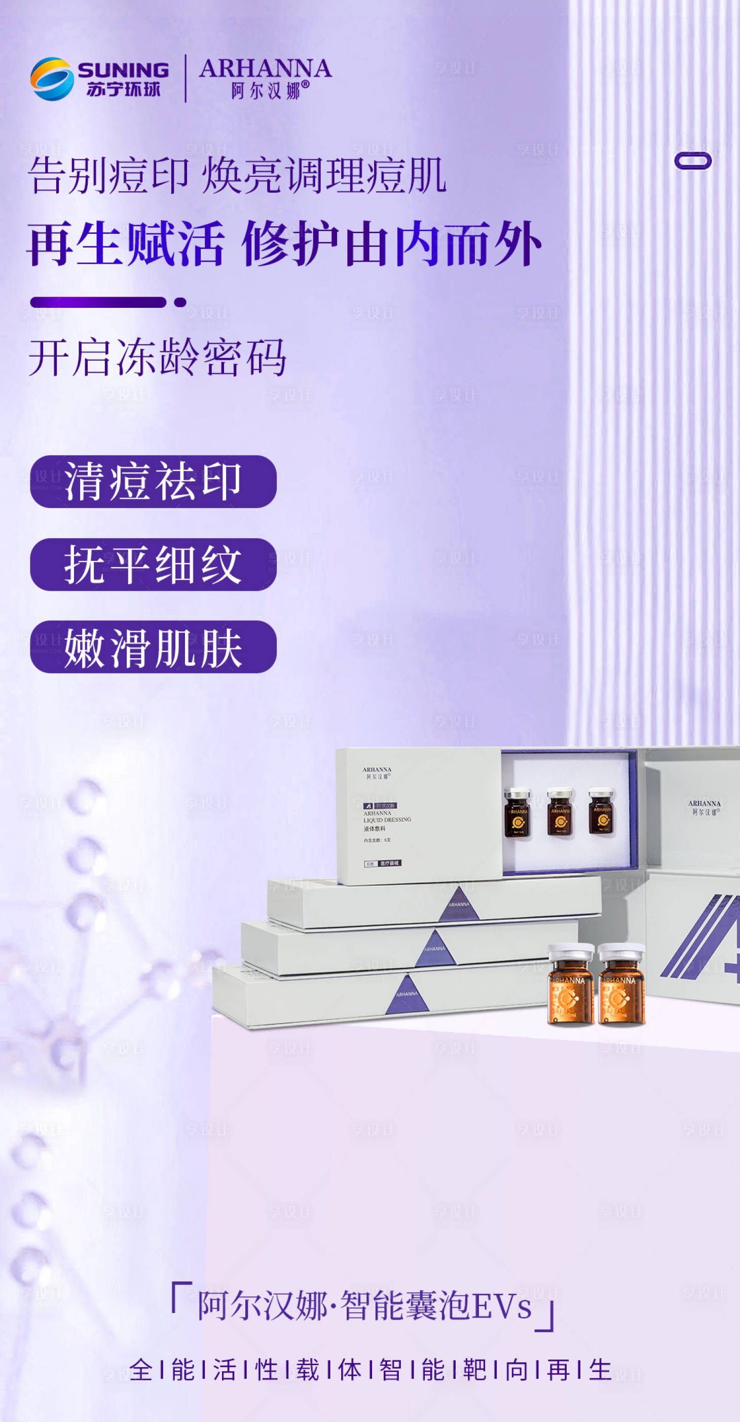 源文件下载【享设计】搜索编号：77490014040831441【医美护肤品海报】