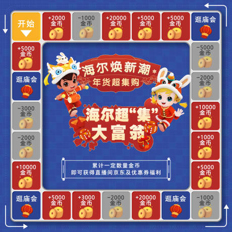 源文件下载【享设计】搜索编号：96670014007742053【大富翁游戏主题背景板】