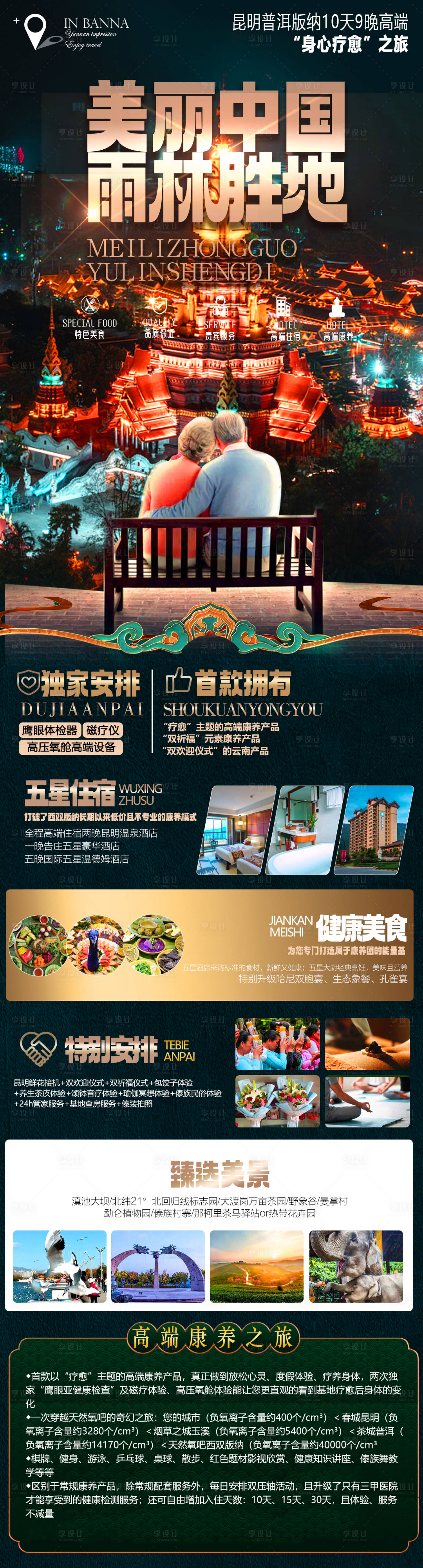 源文件下載【享設計】搜索編號：99890013745117624【云南西雙版納旅游海報】