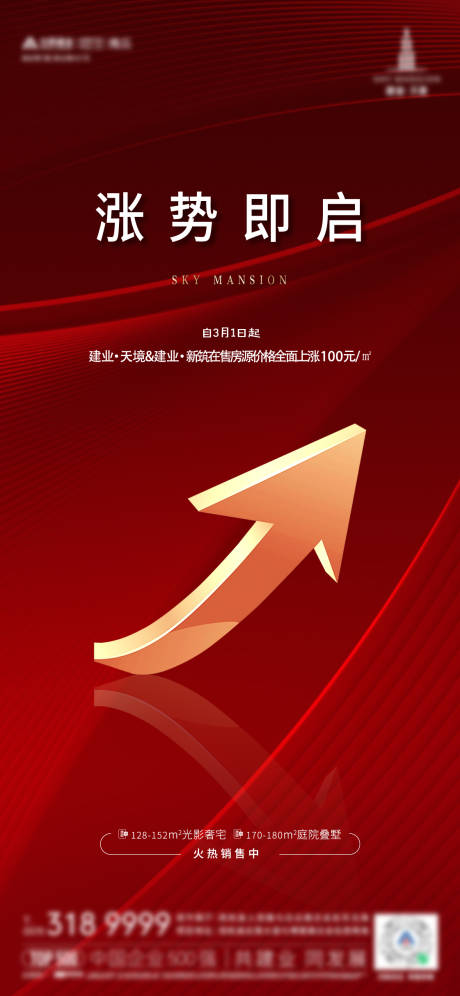 源文件下载【地产涨价海报】编号：92570013652847962