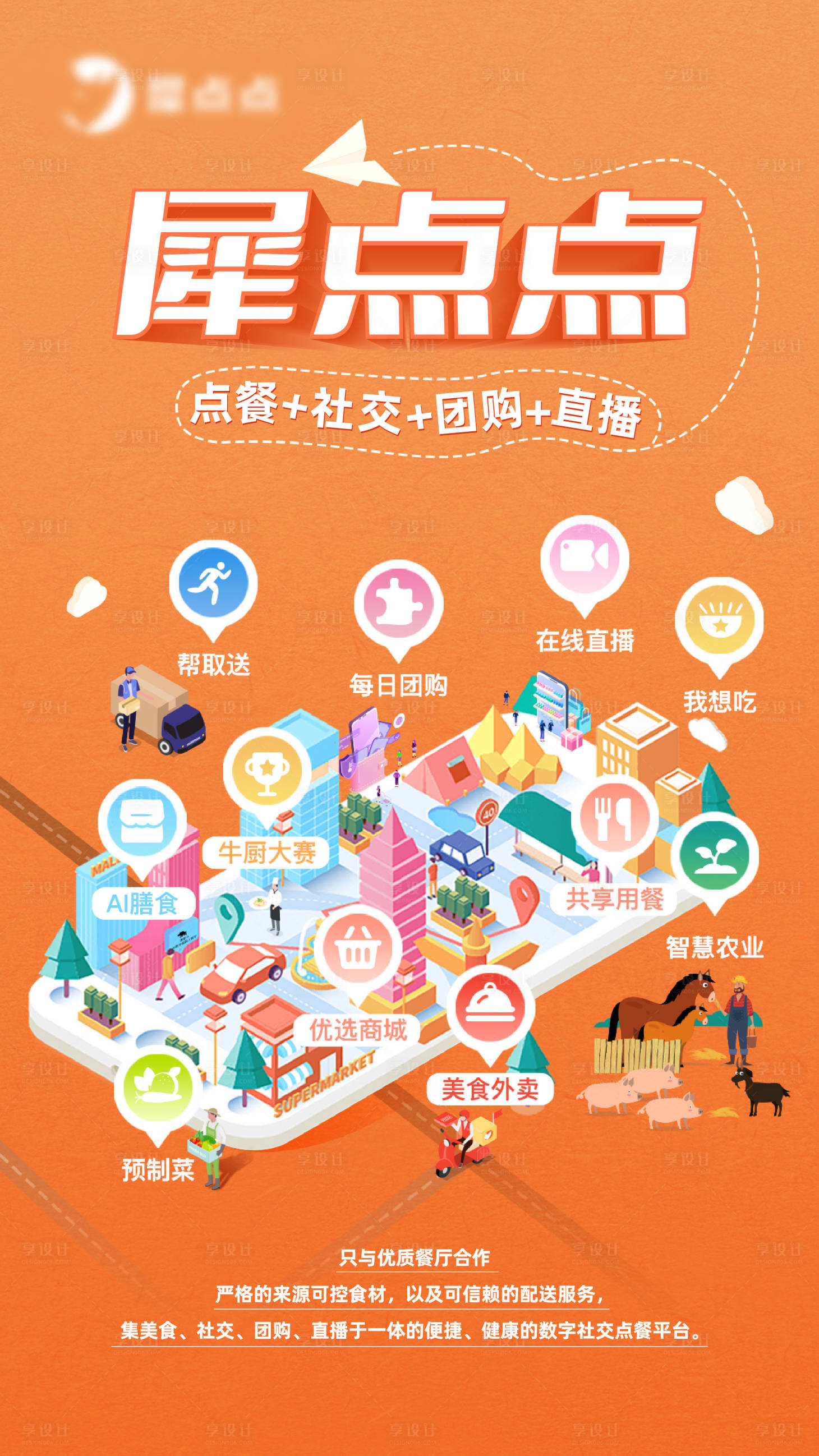 源文件下載【互聯網橙色海報】編號：84350013886224619