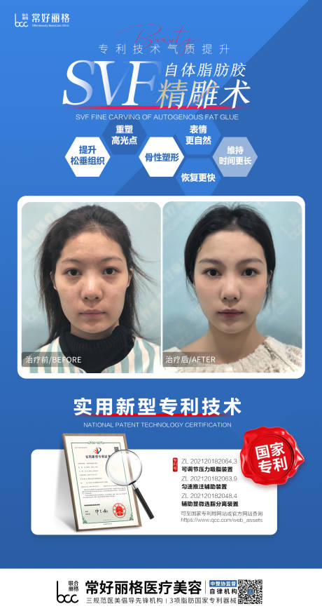 源文件下載【享設計】搜索編號：31660013888309972【醫美脂肪填充案例對比海報】