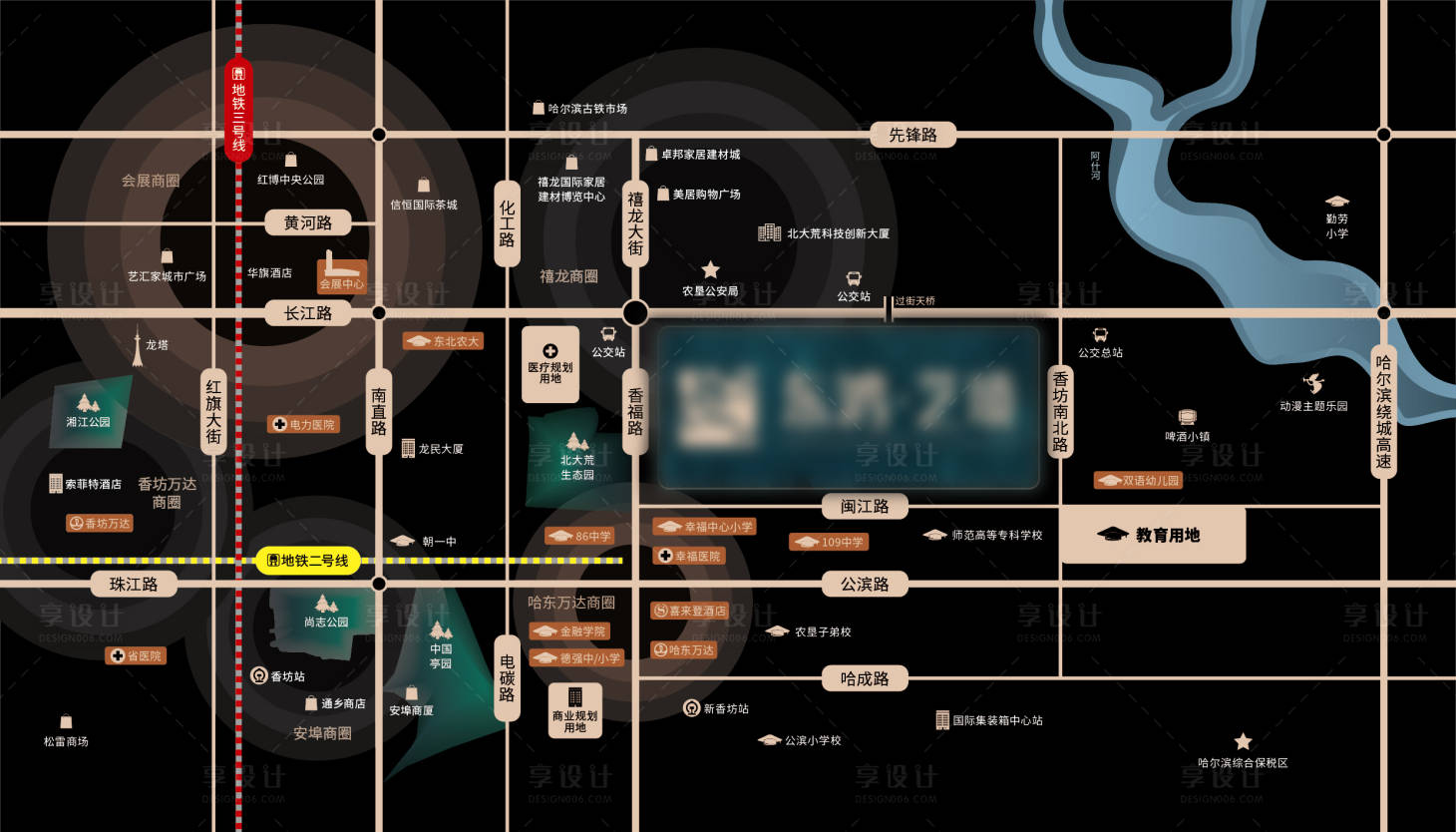 源文件下載【享設計】搜索編號：68580013829938620【地產區位圖】