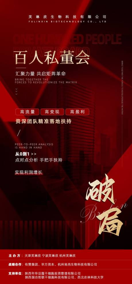 源文件下载【百人私董会破局联创海报】编号：77300013852019598