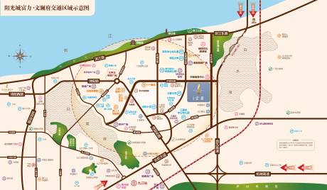 源文件下载【房地产区位图广告展板】编号：10340013785178083