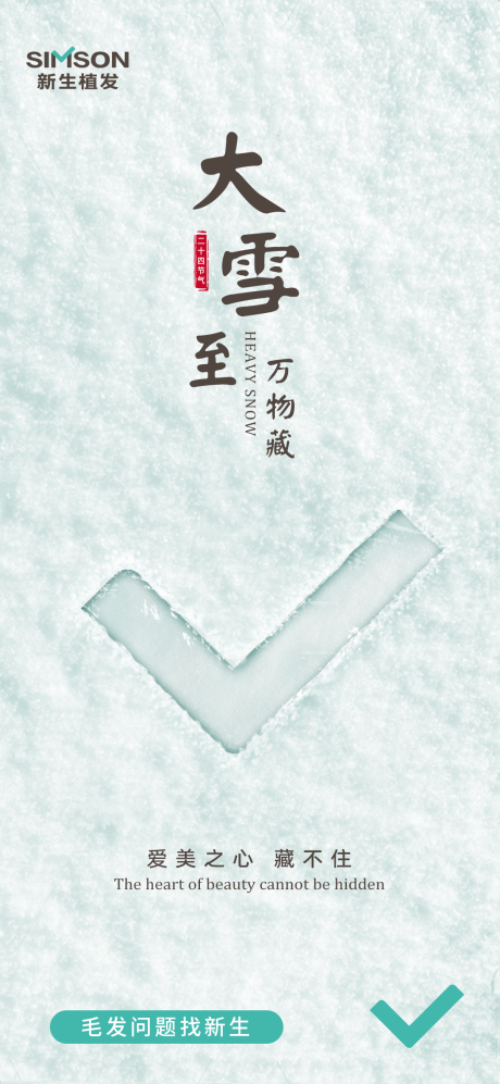 源文件下载【医美品牌大雪海报】编号：20221206135214143