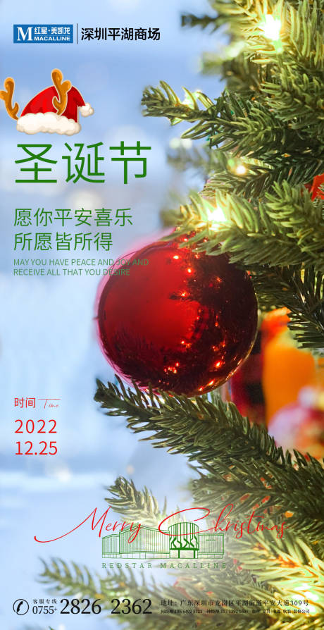 编号：20221219165110427【享设计】源文件下载-圣诞节圣诞树海报