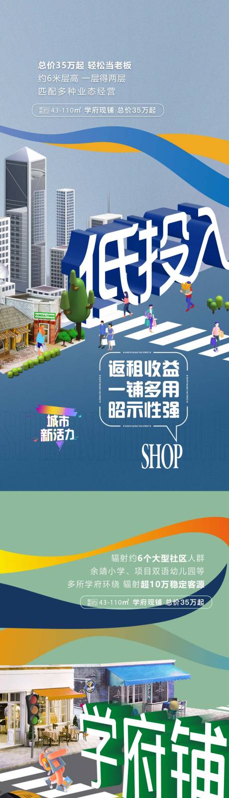 源文件下载【地产商业商铺学府价值点系列海报】编号：11610013640076805