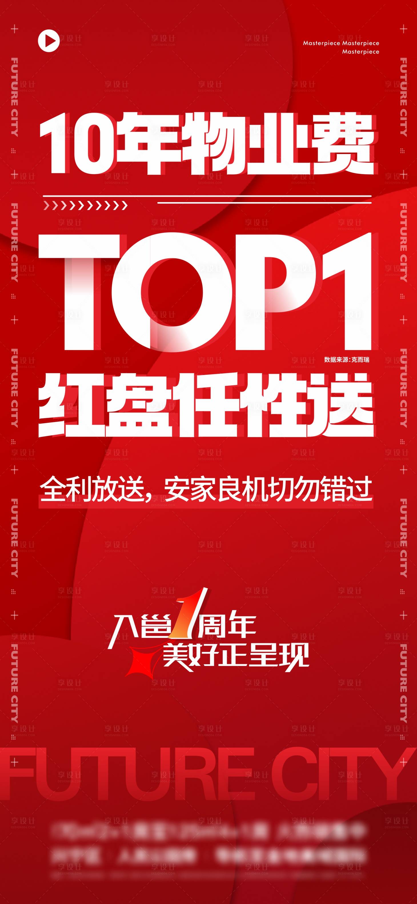 源文件下載【享設(shè)計】搜索編號：23570014117902998【地產(chǎn)熱紅盤海報】