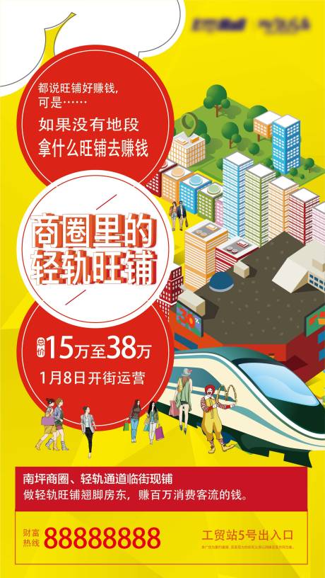 源文件下载【旺铺商圈海报】编号：49840014120819976