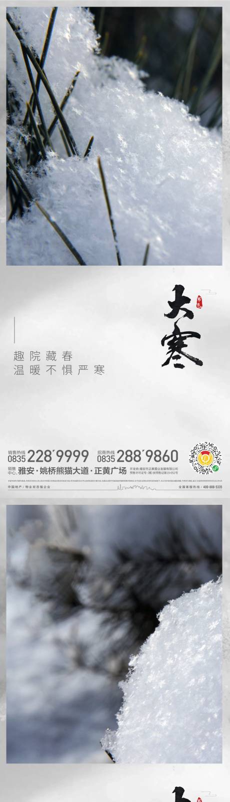 源文件下载【大寒节气系列海报】编号：20230115232720761