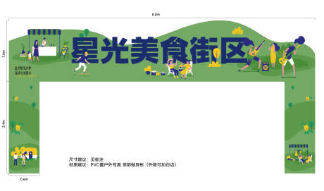 源文件下载【夜市门头  】编号：22470014107441832