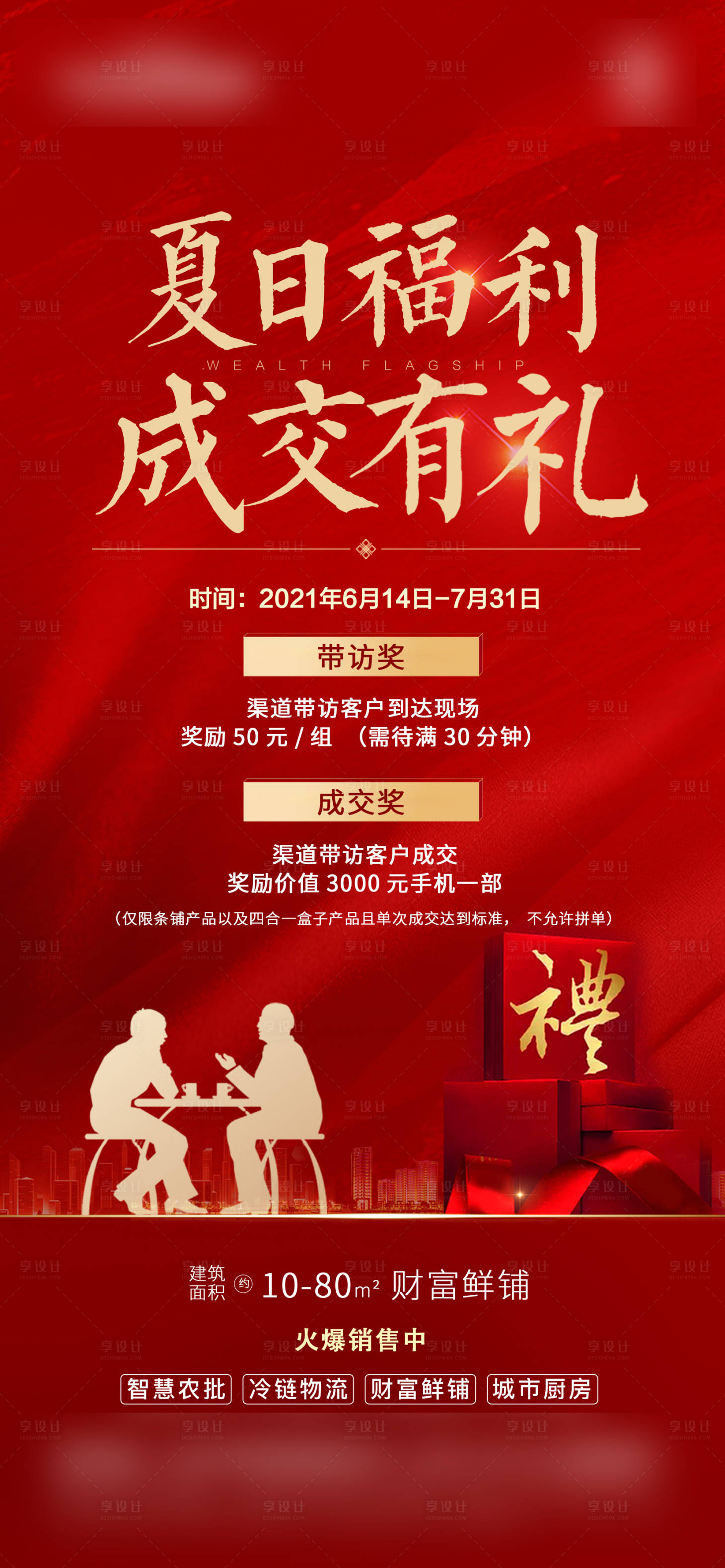 源文件下載【享設計】搜索編號：47060014063605563【地產成交有禮獎勵政策海報】