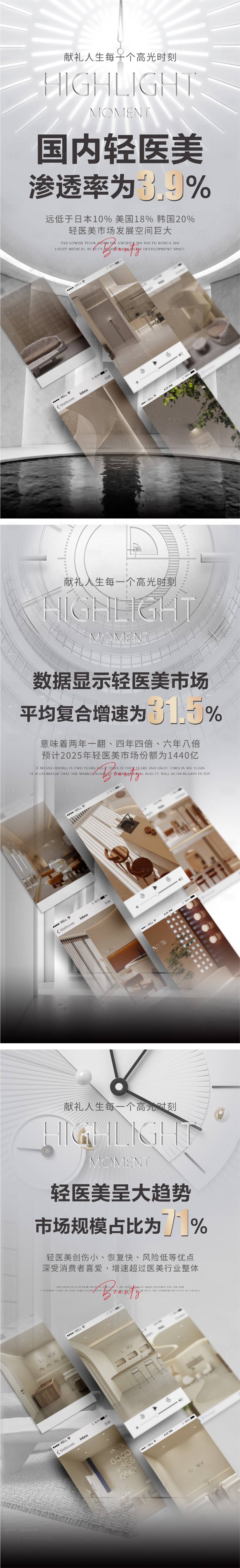 源文件下载【享设计】搜索编号：47720014231748637【医美轻医美美业造势招商势能图】