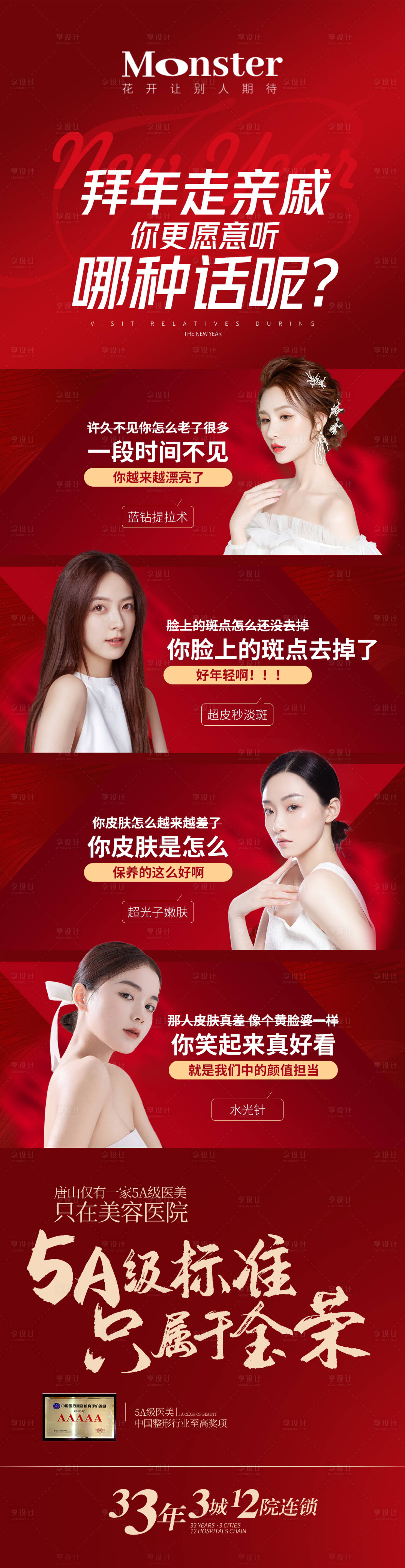 源文件下载【医美拜年海报】编号：83100014295722427