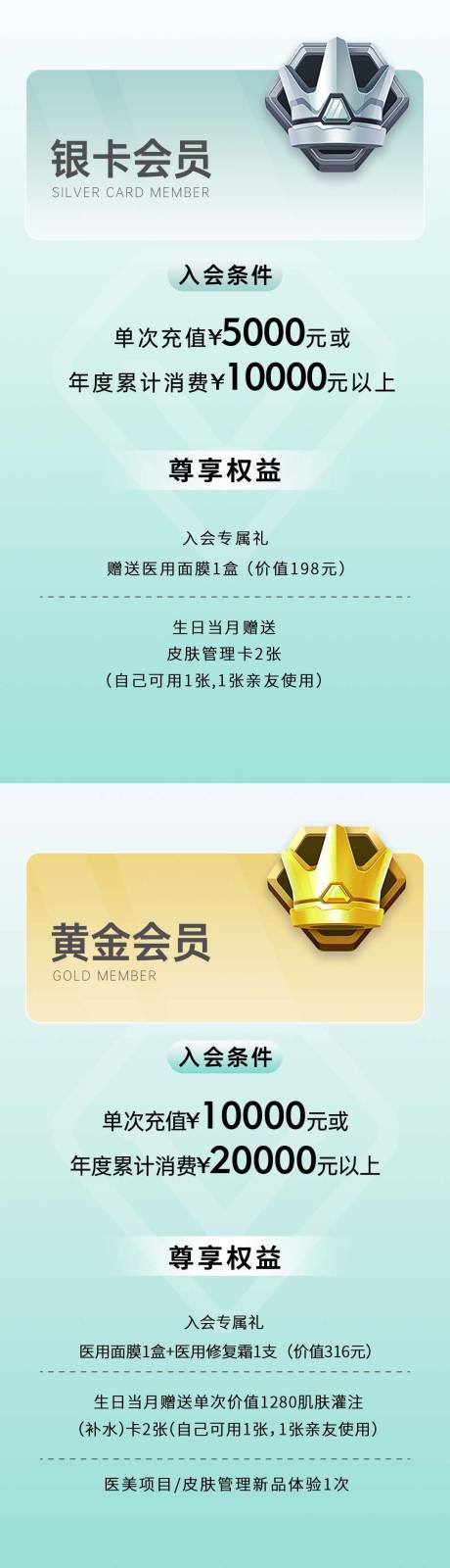 源文件下载【医美会员卡卡券系列海报】编号：70000014127933929