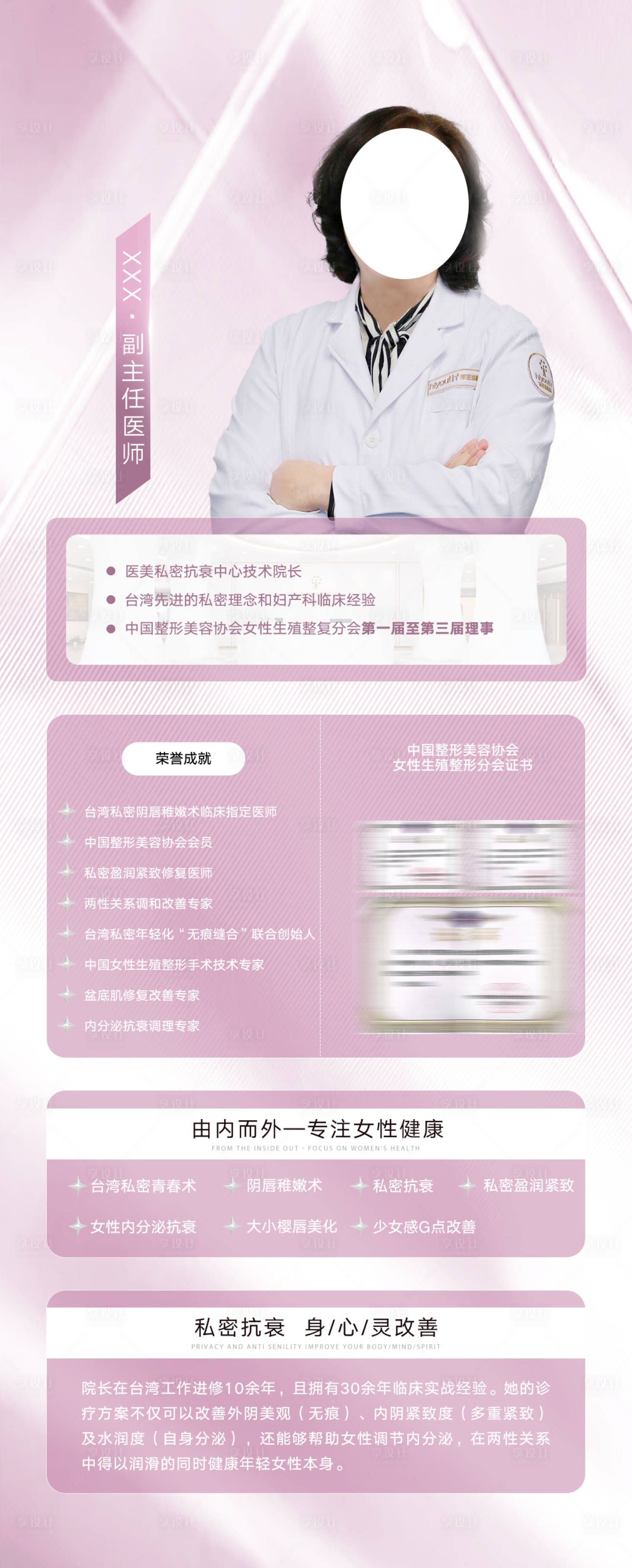 源文件下載【享設計】搜索編號：17030014220818660【醫美專家人物簡介易拉寶】