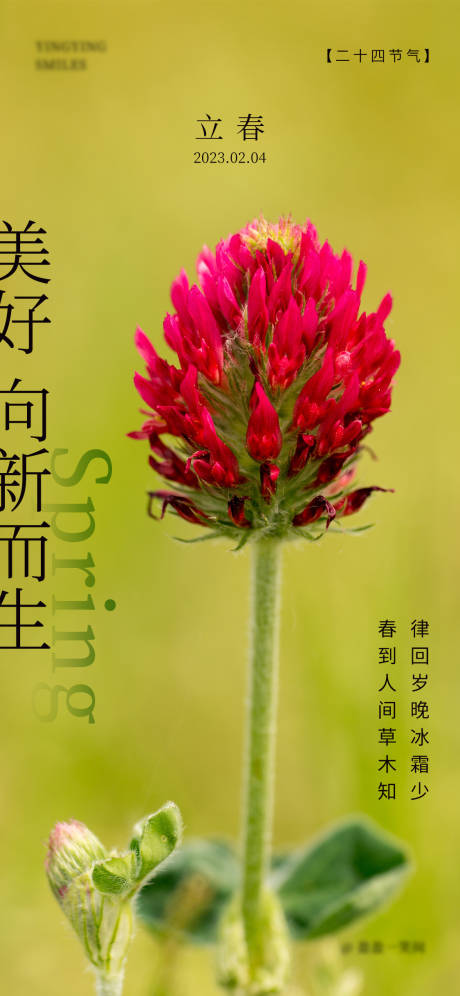 源文件下载【享设计】搜索编号：88850014373301187【立春节气海报】