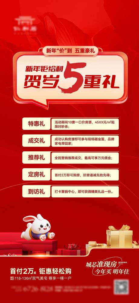 源文件下載【享設計】搜索編號：25570014162509973【新年五重禮禮品盒】