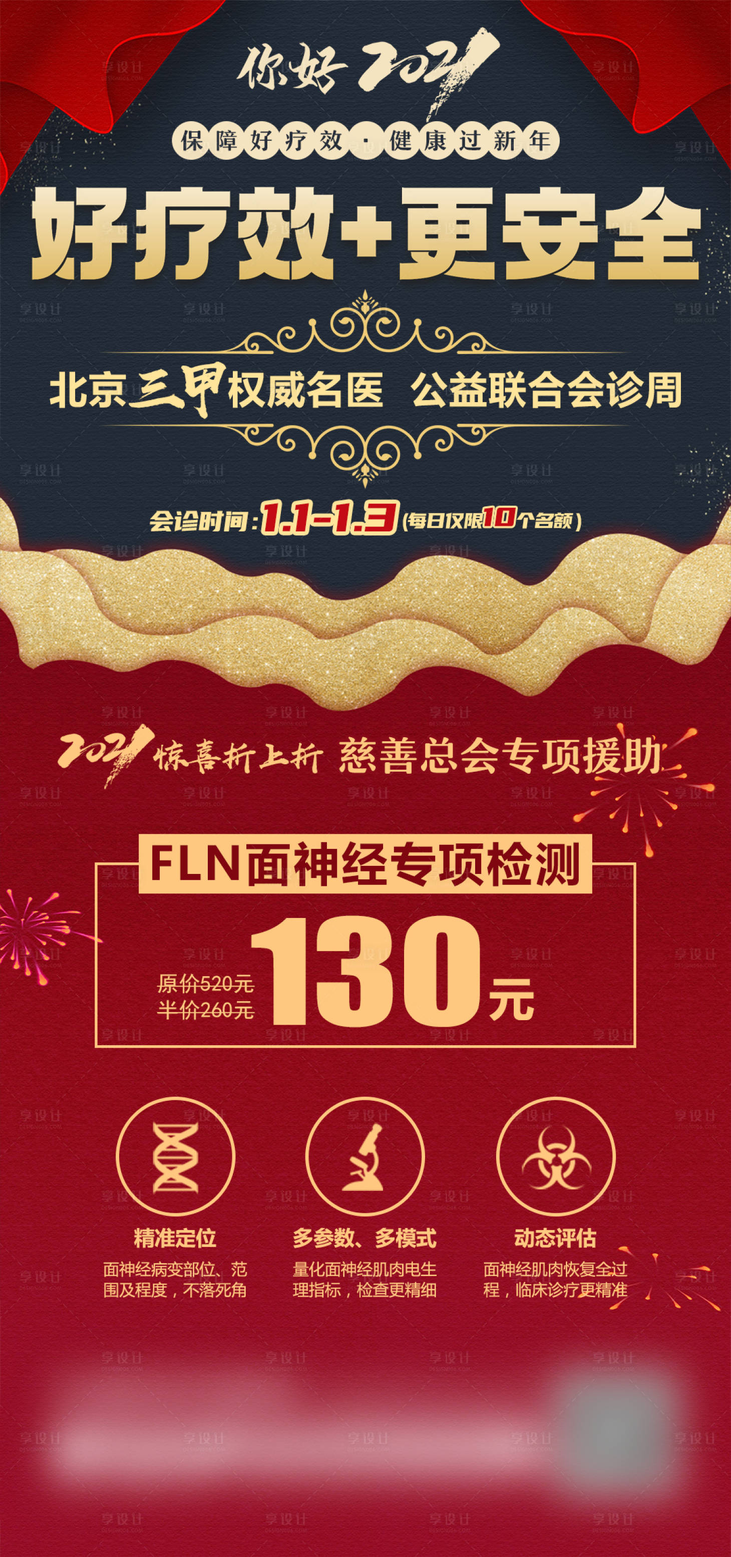 源文件下載【享設計】搜索編號：41960014359134267【面神經專項檢測援助活動海報】