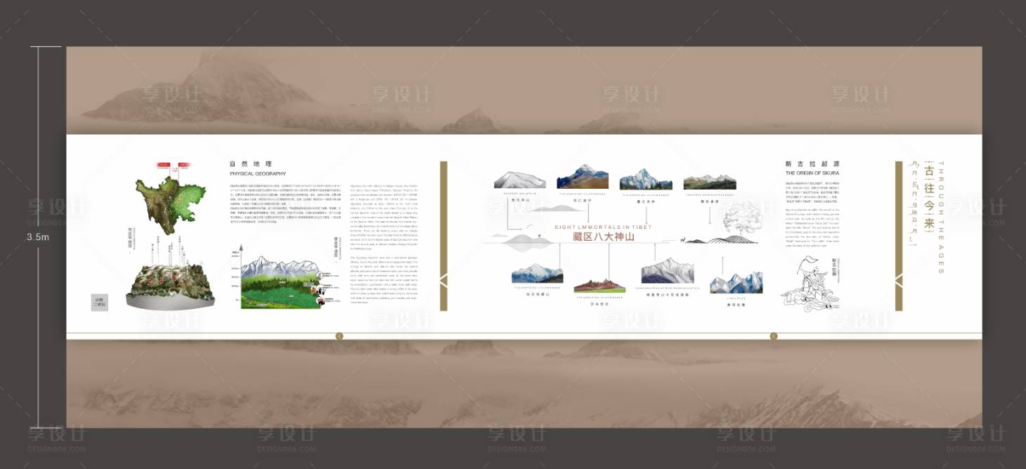 源文件下载【享设计】搜索编号：95070014423761632【中式地理展馆】