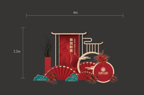 源文件下载【房地产国风美陈DP点展示装饰】编号：85440014223529981